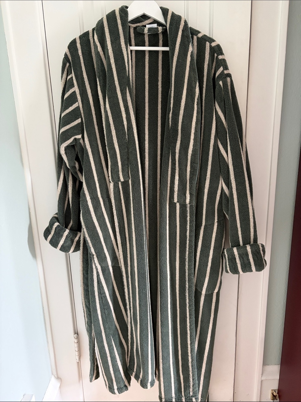 Brooklinen • Striped Cotton Terry Robe (Size XL)